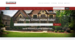 Desktop Screenshot of platinumrealestate.com